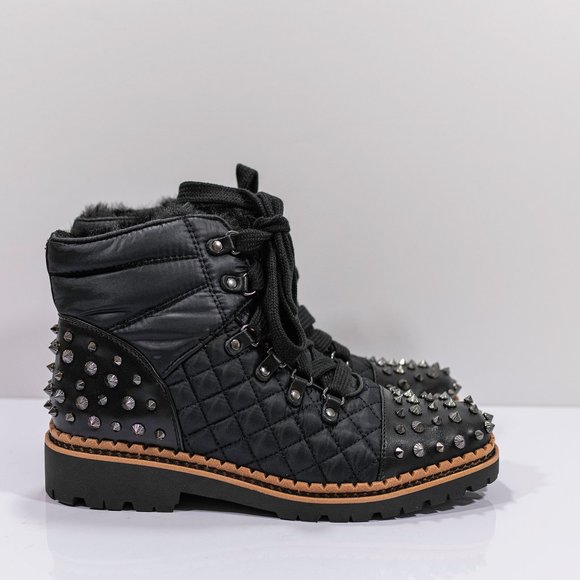 Sam Edelman Bren Leather Nylon Boots - Picture 1 of 9